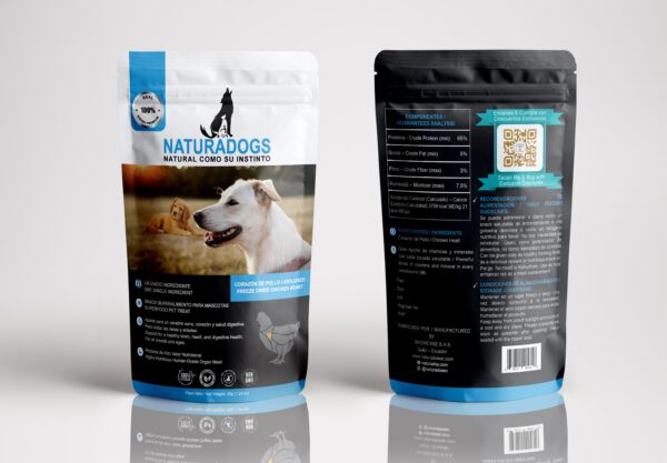 Corazón De Pollo 35g Naturadogs – Snack 100% Natural Saludable Perros Y Gatos - Imagen 2