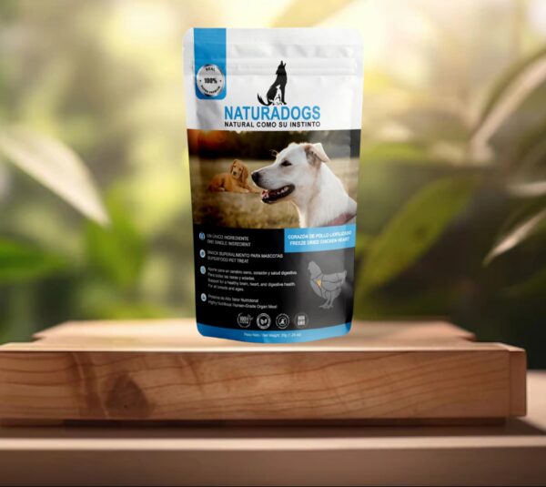Corazón De Pollo 35g Naturadogs – Snack 100% Natural Saludable Perros Y Gatos